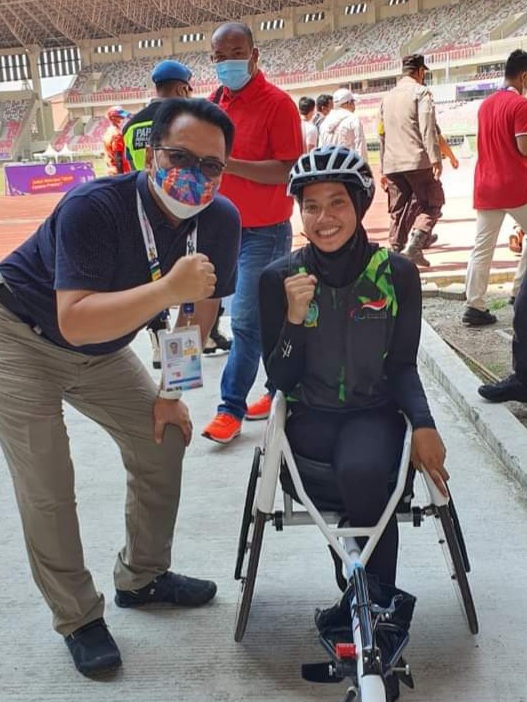 Didukung LPDUK, Nina Gusmita Cetak 3 Rekor Nasional Peparnas XVI di Papua