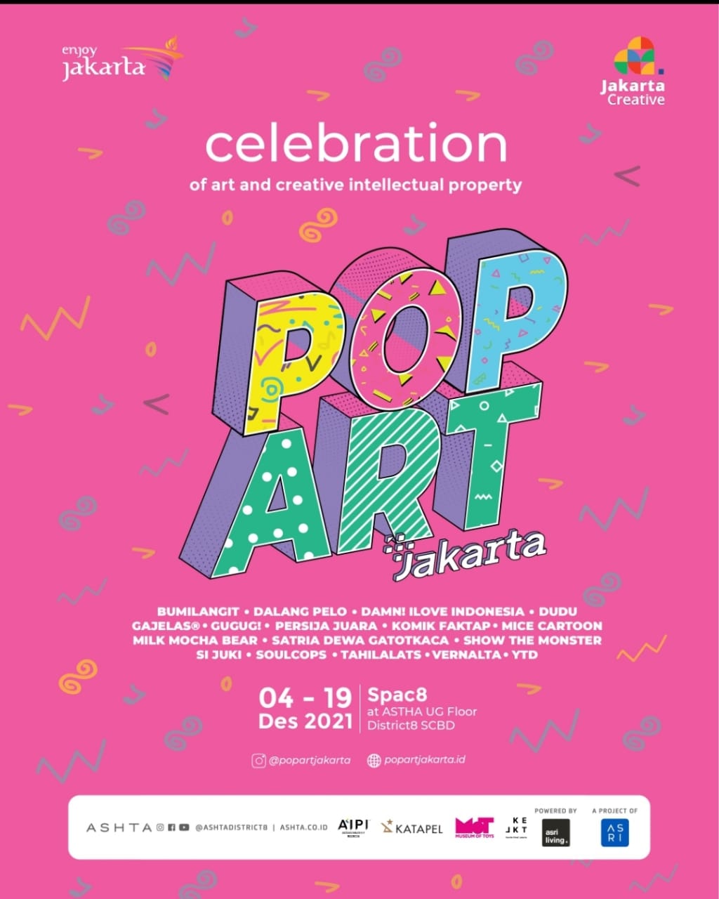 Semarakkan Akhir Tahun 2021, Popart Jakarta Tampilkan Karya IP Terbaik Anak Bangsa 