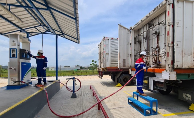 Mother Station CNG Blora Mulai Beroperasi, Proses Pengisian Berjalan Lancar