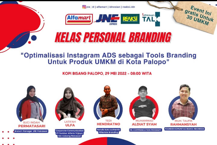 Alfamart & JNE Kolaborasi Pelatihan Digital Personal Branding Di Palopo