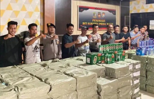 Polda Malut Sita Minuman Beralkohol dari Cina