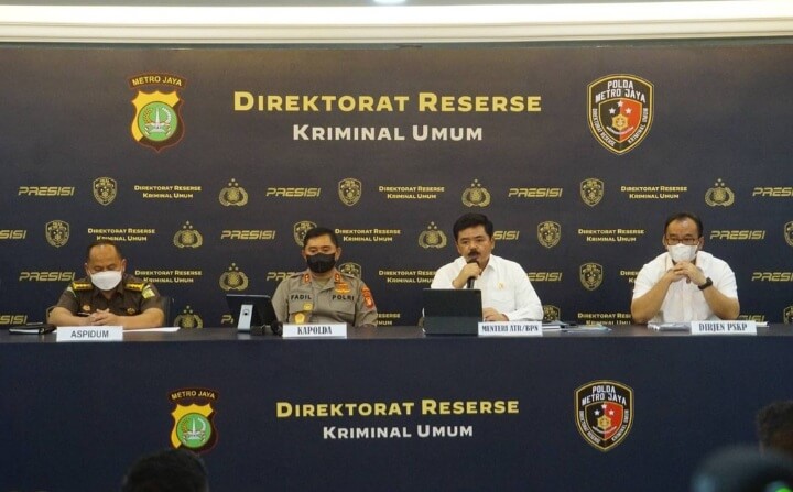 Bongkar Kasus Mafia Tanah, 30 Tersangka 13 dari Lingkungan BPN
