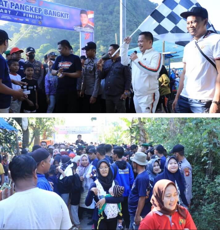 Ribuan Warga Pangkep Antusias Ramaikan Jalan Sehat Pangkep Bangkit