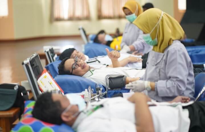 Sambut HUT RI ke-77, Semen Tonasa Gelar Donor Darah