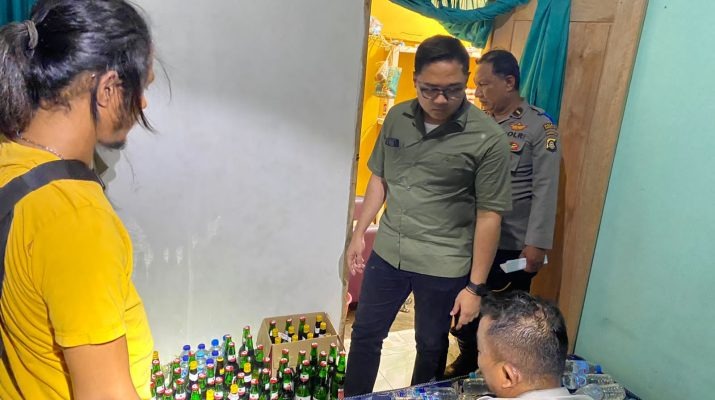 Polres Gorontalo Kota Sita Ratusan Botol Miras Berbagai Merek