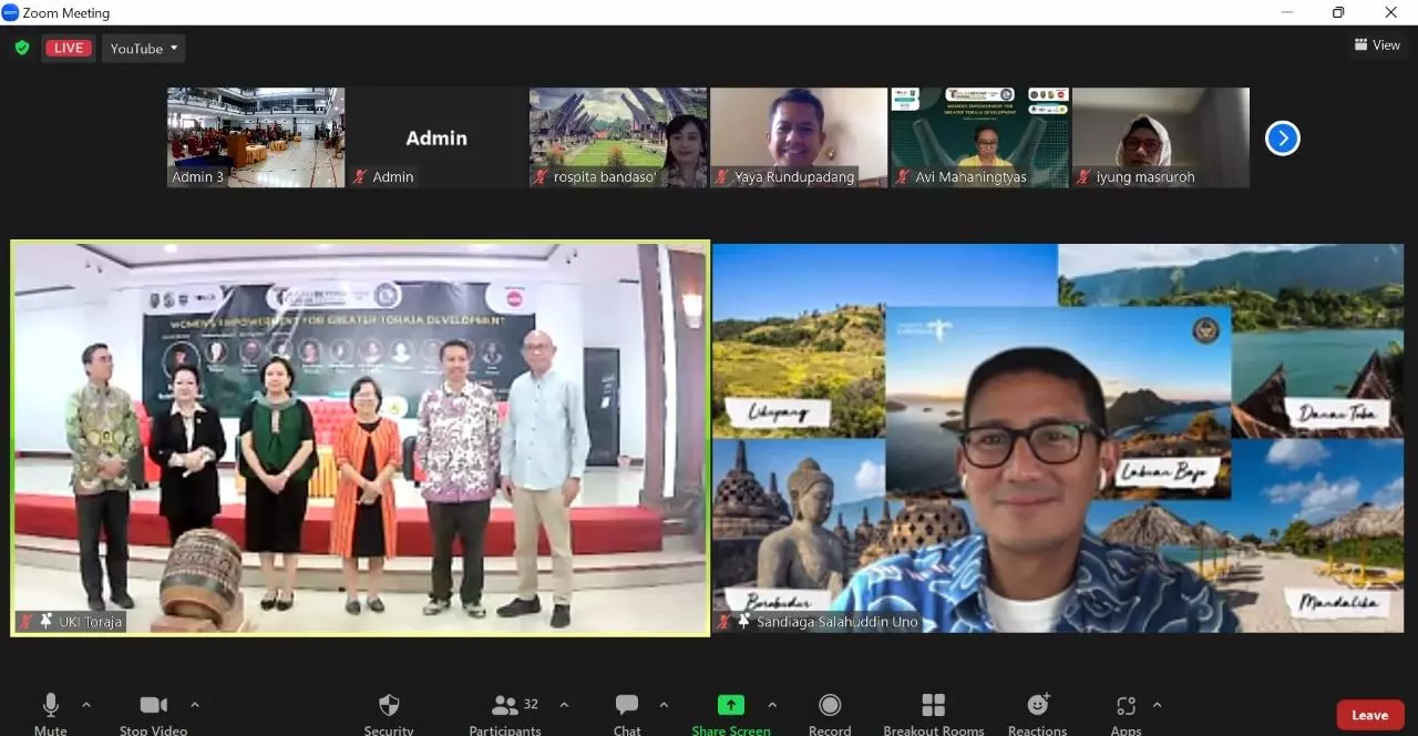 Sandiaga Uno Yakin Toraja Tourism Beyond Mampu Bangkitkan Sektor Parekraf Toraja