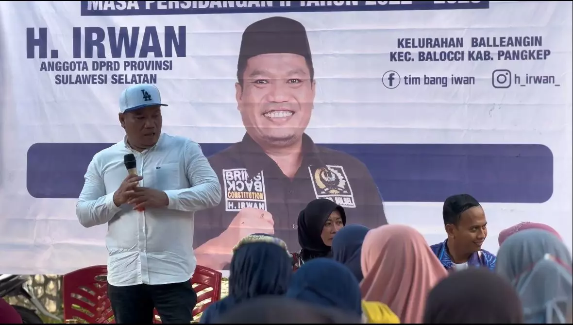 Reses dan Temu Konstituen H Irwan, Warga Teriak "Pangkep Bangkit"