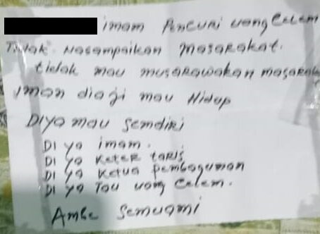 Kades Pulau Badi Kutuk Keras Pencemaran Nama Baik Imam Masjid