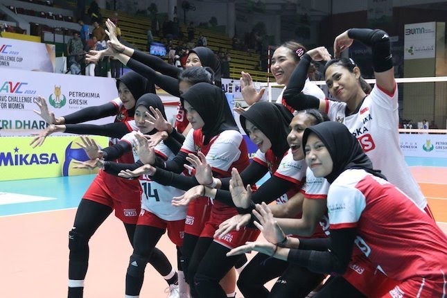 Timnas Voli Putri Indonesia Gagal Juara di Final AVC Challenge Cup 2023