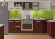 Desain Dapur Terhubung dengan Ruang Keluarga