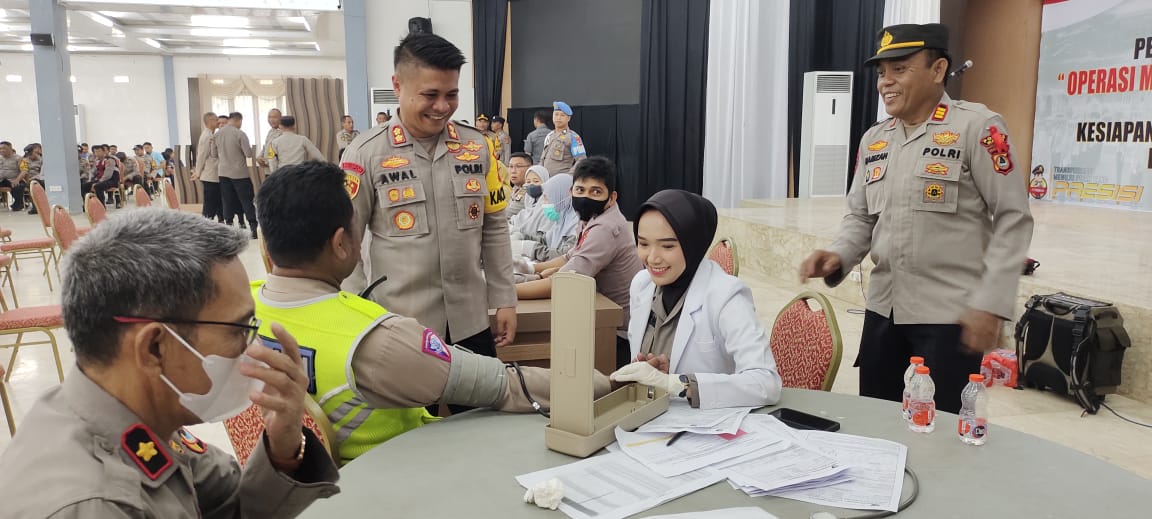 Polres Maros Periksa Kesehatan Personel Jelang Pemilu 2024