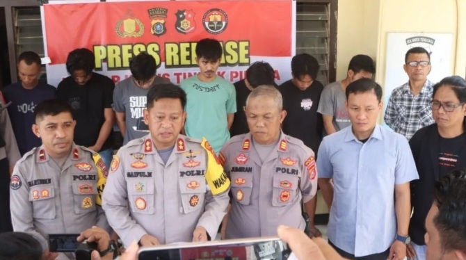 Polresta Kendari Ungkap Jaringan Curanmor, 7 Pelaku Ditangkap