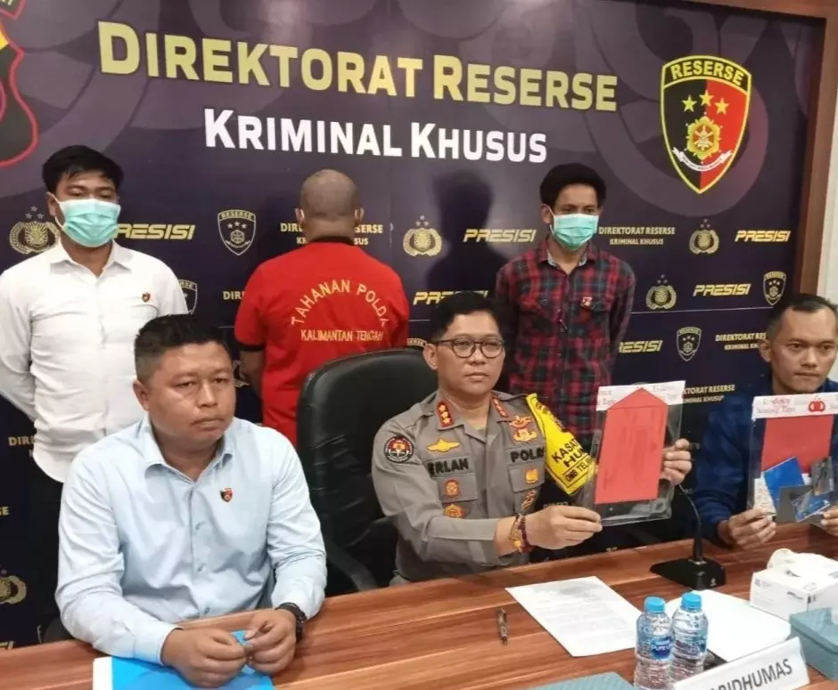 Ditkrimsus Polda Kalteng Berhasil Tangkap BIN Palsu 