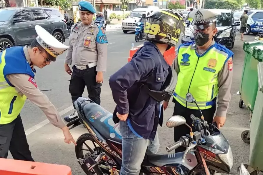 Kapolres Metro Tangerang Kota Amankan 81 Knalpot Brong