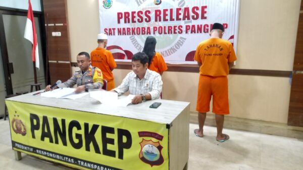 Sat Narkoba Polres Pangkep Ciduk Tiga Pengguna Sabu