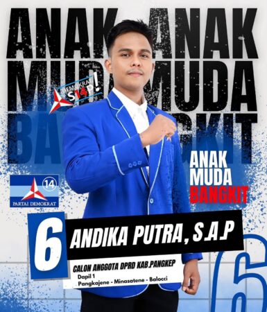 Andika Putra, Caleg Termuda Partai Demokrat Melenggang ke DPRD Pangkep