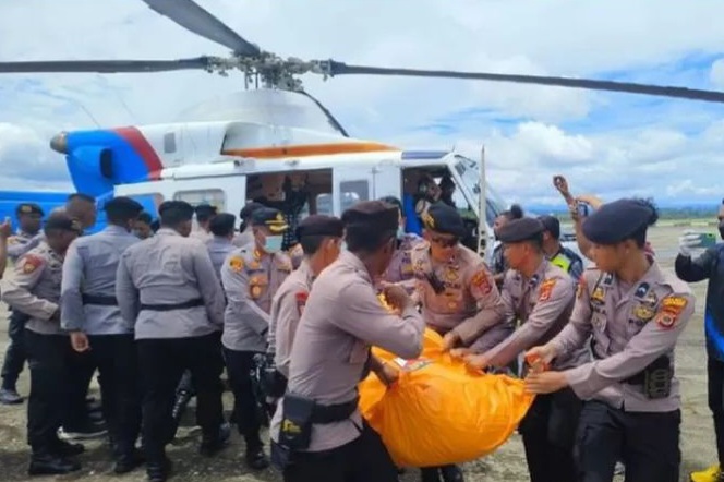 Evakuasi Korban Penembakan KKB di Pos Pol 99 Berjalan Lancar