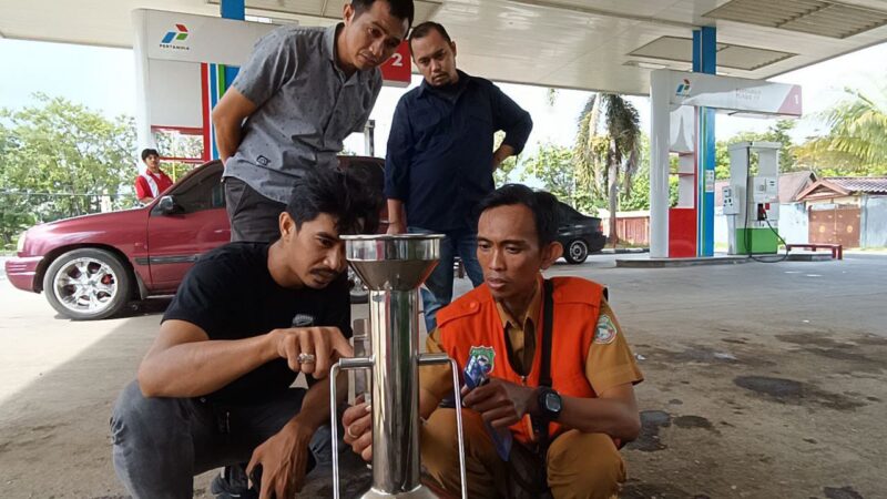 Antisipasi Kecurangan, Unit Tipidter Polres Pangkep Lakukan Sidak SPBU