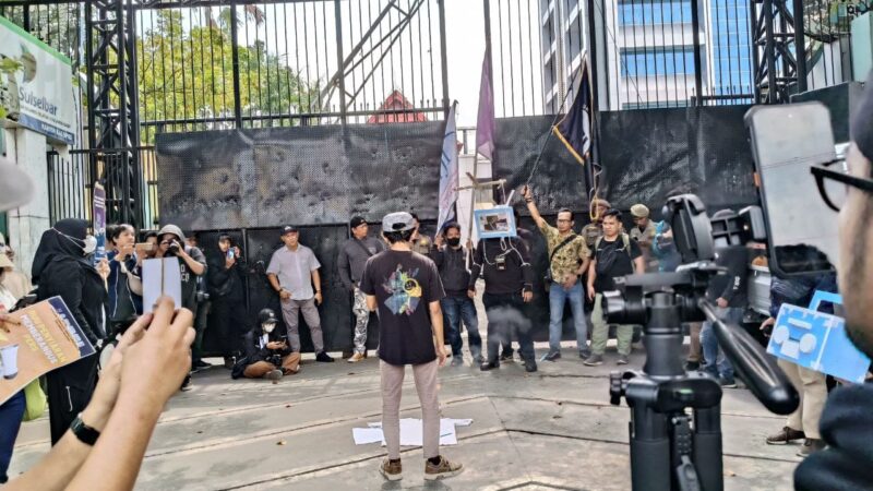 Jurnalis Makassar Desak DPRD Sulsel Menolak RUU Penyiaran ke Pusat