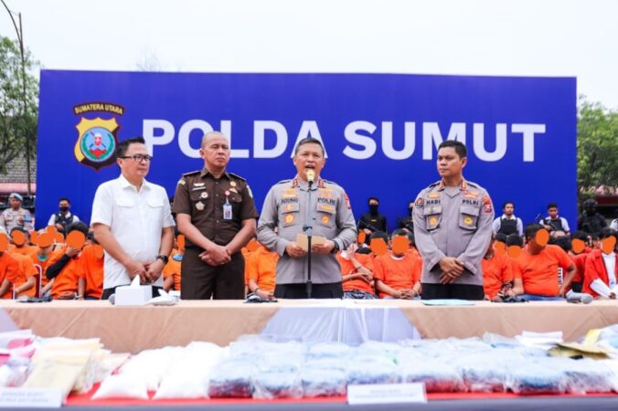 Polda Sumut Tangkap 502 Orang Pelaku Narkoba