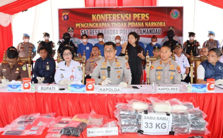Polres Lamandau Berhasil Gagalkan Peredaran Sabu Seberat 33,8 KG