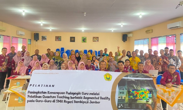Peningkatan Kemampuan Pedagogik Guru Melalui Pelatihan Quantum Teaching Berbasis Augmented Reality di SMA Negeri Rambipuji Jember
