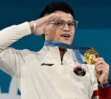 Atlet Angkat Besi Indonesia, Rizki Juniansyah Tampil Gemilang Raih Emas di Olimpiade Paris