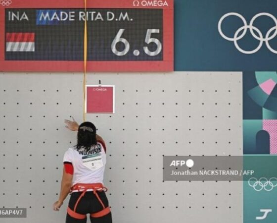 Dua Atlet Panjat Tebing Speed Indonesia Lolos ke Perempat Final Olimpiade Paris