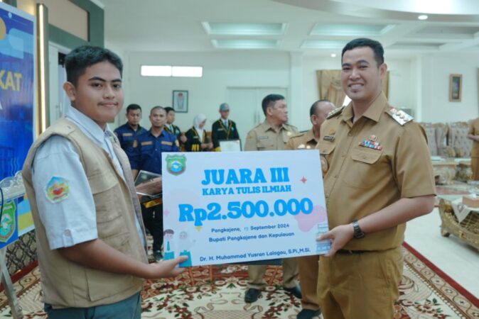 Bupati Pangkep Apresiasi Karya Tulis Ilmiah Pelajar, Dorong Inovasi untuk Masa Depan