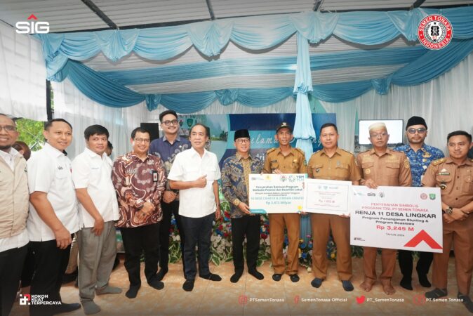 PT Semen Tonasa Gelontorkan Rp3,2 Miliar untuk Desa, Fokus pada Stunting dan Pendidikan