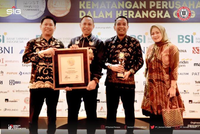 Semen Tonasa Diganjar Penghargaan Indonesia Trusted Companies di GCG Award 2024