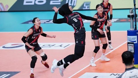 Megawati Hangestri Pertiwi Bawa Red Sparks Menang atas Hi-Pass di Liga Voli Korea