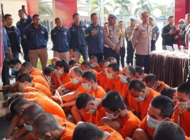 Polresta Bandung Amankan 55 Tersangka Narkoba Selama Operasi Pekat
