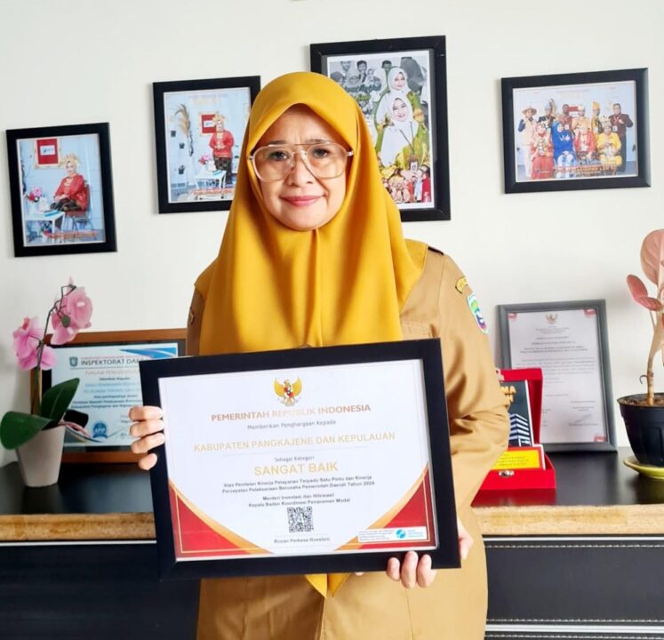 Pangkep Raih Penghargaan PTSP Kategori Sangat Baik