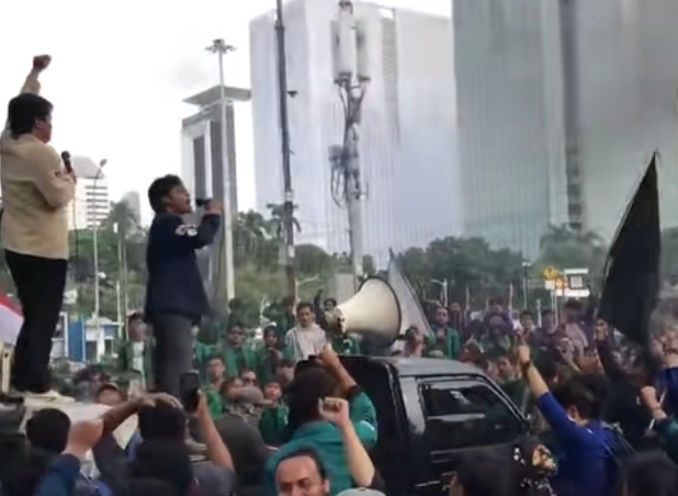 Aksi Indonesia Gelap, Massa Kepung Monas, Polisi Imbau Cari Jalan Alternatif