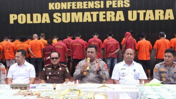 Polda Sumut Bongkar 191 Kg Sabu dan Ribuan Ekstasi, 634 Tersangka Dibekuk
