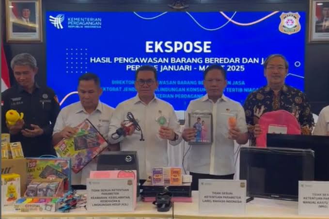 Ribuan Produk Elektronik dan Mainan Anak Diamankan Kemendag