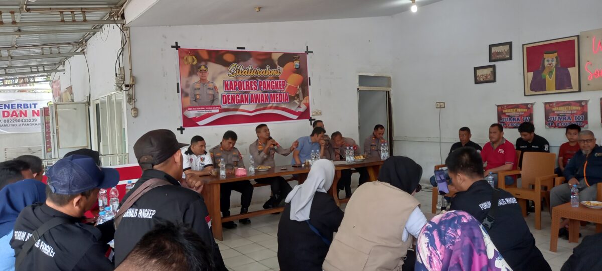 Kapolres Pangkep Ajak Jurnalis Ngopi Bareng, Bangun Komunikasi Positif