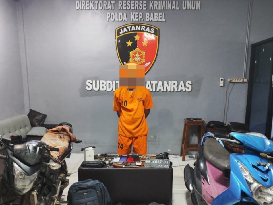 Jatanras Polda Babel Ringkus Pelaku Spesialis Curat