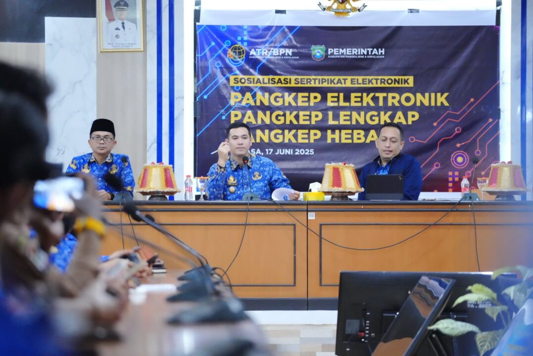 Pemkab Pangkep Gandeng BPN Wujudkan Layanan Sertifikat Tanah Elektronik