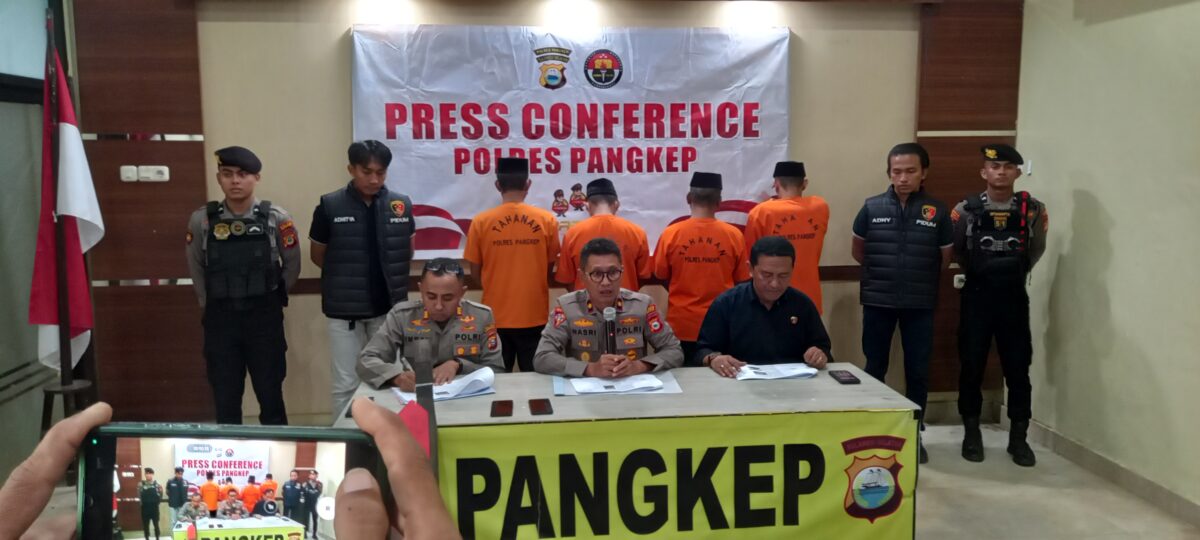 Polres Pangkep Ungkap 11 Kasus Kriminal Lewat Operasi Sikat Lipu 2025