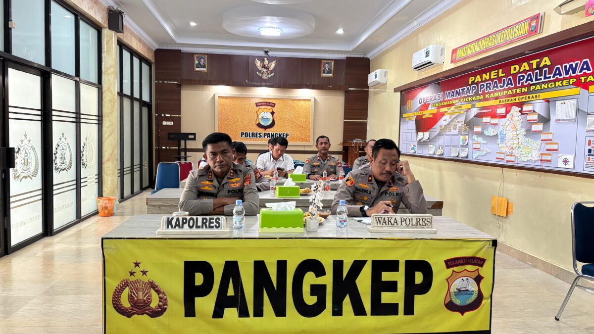 Coffee Morning Virtual, Kapolres Pangkep Dukung Arahan Kapolda Sulsel