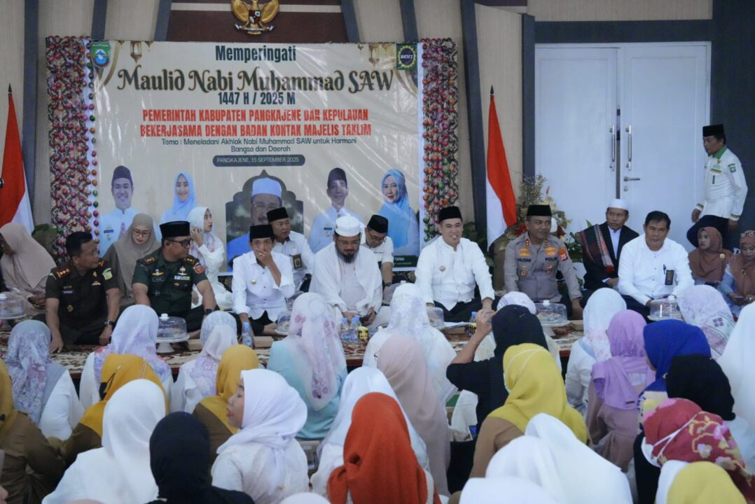 Pemkab Pangkep Gelar Maulid Nabi 1447 H di Rujab Bupati