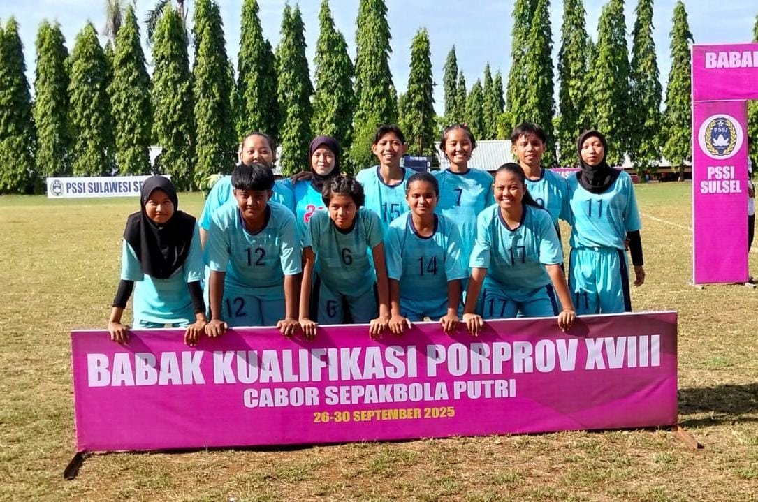 Tim Putri PSSI Pangkep Tembus Porprov XVIII Usai Bungkam Bulukumba 3-0