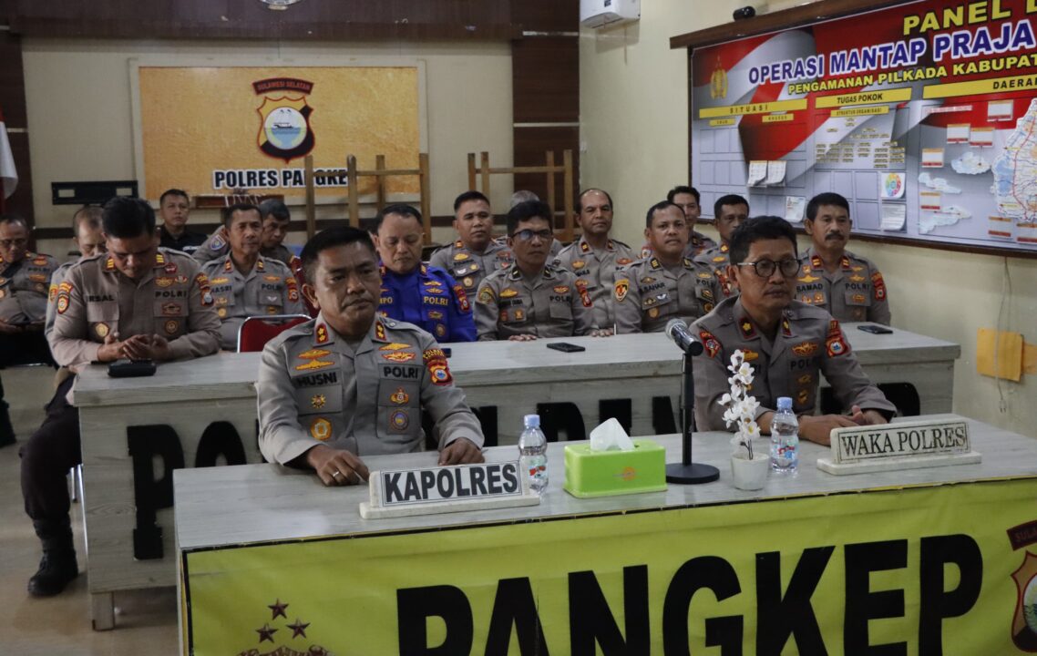 Jelang Unras, Kapolres Pangkep Minta Jajaran Humanis dan Terukur