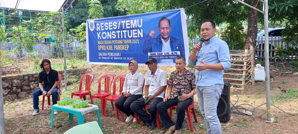 Reses Abdul Rauf di Balocci, Warga Curhat Soal Jalan dan Air Bersih