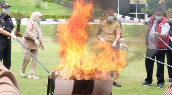 Polda Sumbar Ungkap 62 Kasus Narkoba Sepanjang September, Ganja 40 Kg Dimusnahkan