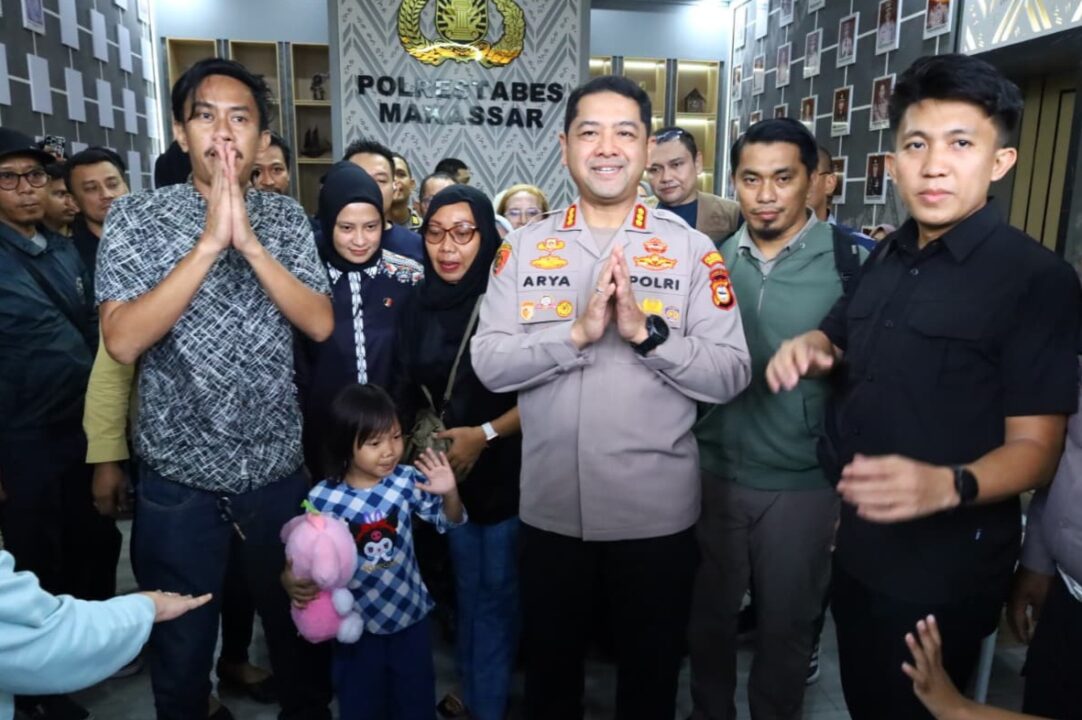 Kapolrestabes Makassar Serahkan Bilqis ke Orang Tuanya, Tangis Bahagia Pecah