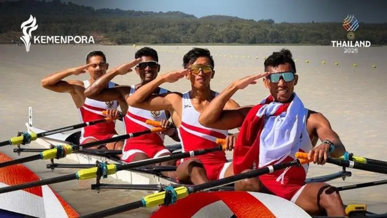 Indonesia Tambah Emas Lewat Dayung Putra di SEA Games 2025
