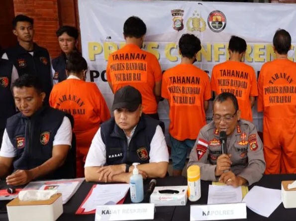 Polisi Ringkus Komplotan Penggelap Mobil di Bandara Bali